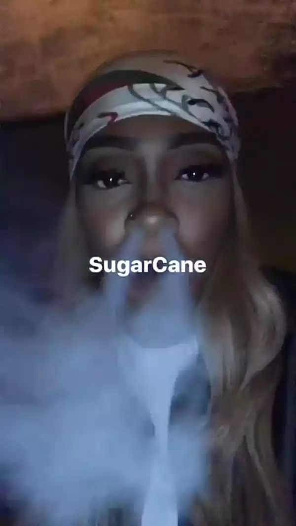 Singer Tiwa Savage Spotted In The Club Smoking Shisha (Photos)